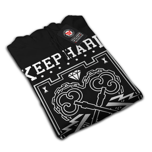 Keep Hard Stay Solid Womens Hoodie