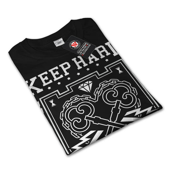 Keep Hard Stay Solid Womens Long Sleeve T-Shirt