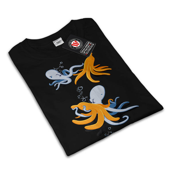 Octopus Squid Love Womens T-Shirt