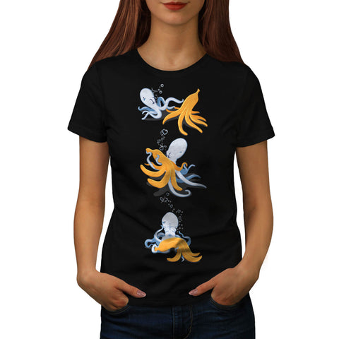 Octopus Squid Love Womens T-Shirt