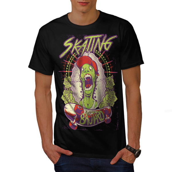 Zombie Skating Boy Mens T-Shirt