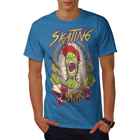 Zombie Skating Boy Mens T-Shirt