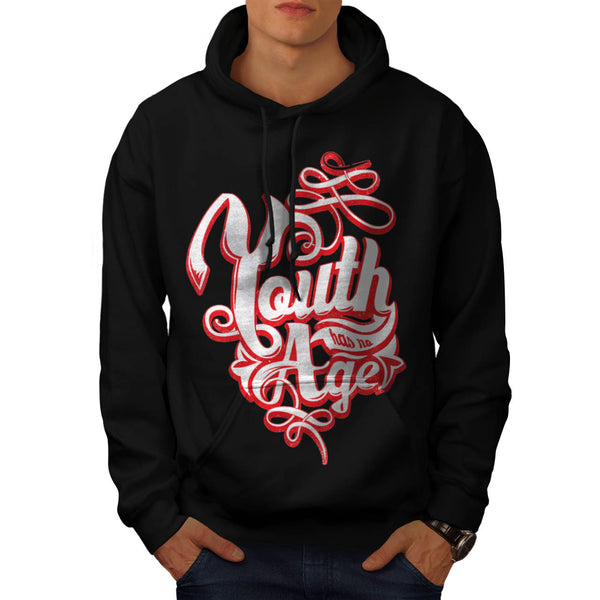 Youth Has No Age Fun Mens Hoodie