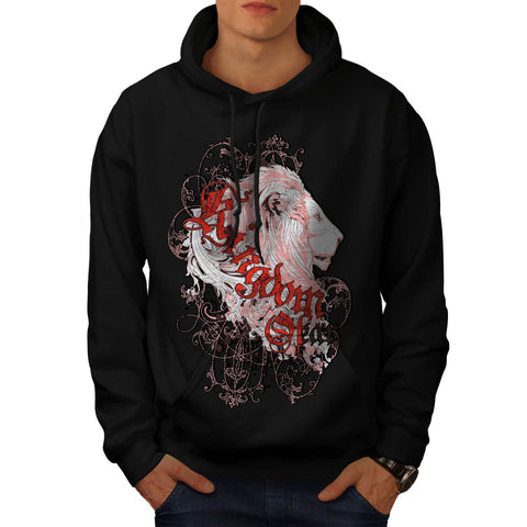 Kingdom Of Fear Lion Mens Hoodie