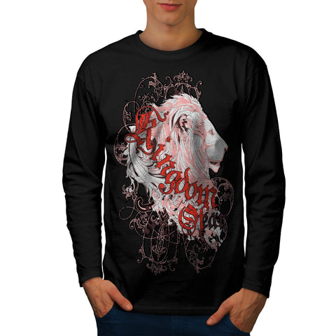 Kingdom Of Fear Lion Mens Long Sleeve T-Shirt