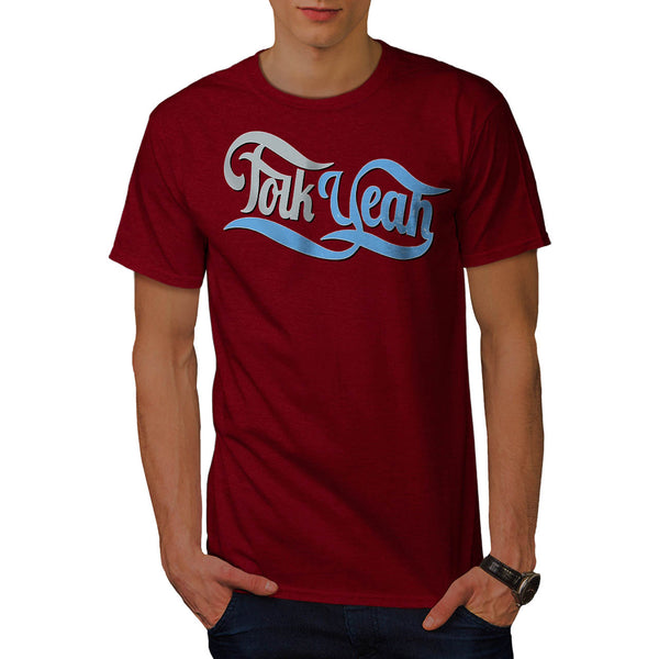 Folk Yeah Music Fun Mens T-Shirt