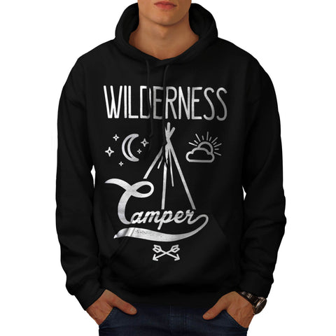 Wilderness Camper Mens Hoodie
