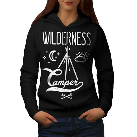 Wilderness Camper Womens Hoodie