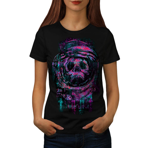 Horror Burial Skull Womens T-Shirt