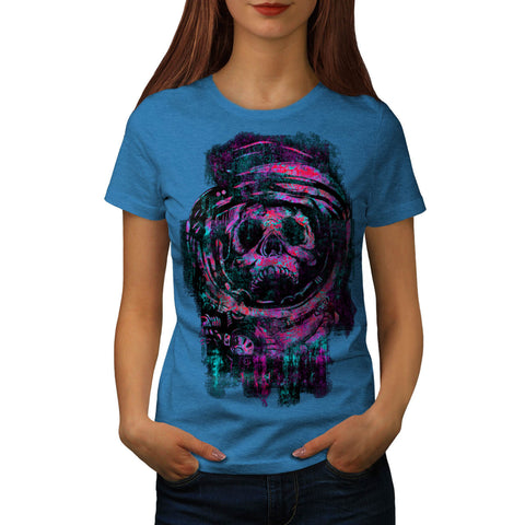 Horror Burial Skull Womens T-Shirt