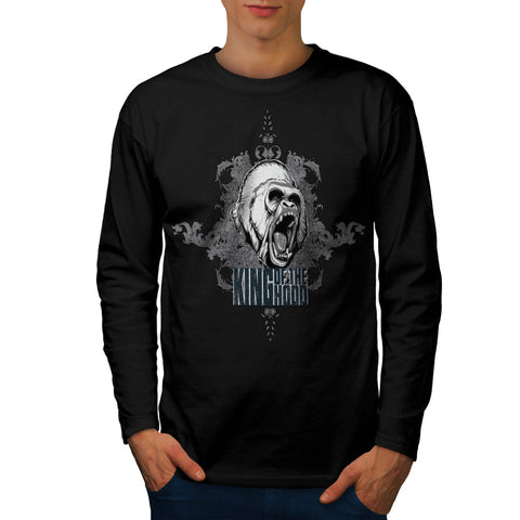 King Of The Hood Apes Mens Long Sleeve T-Shirt