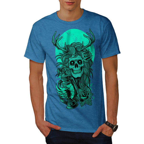 Scary Horror Skull Mens T-Shirt