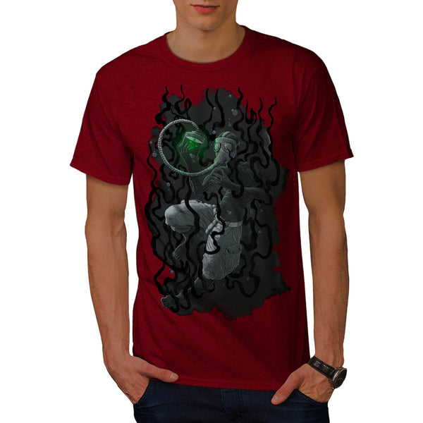 Under Water Gas Mask Mens T-Shirt