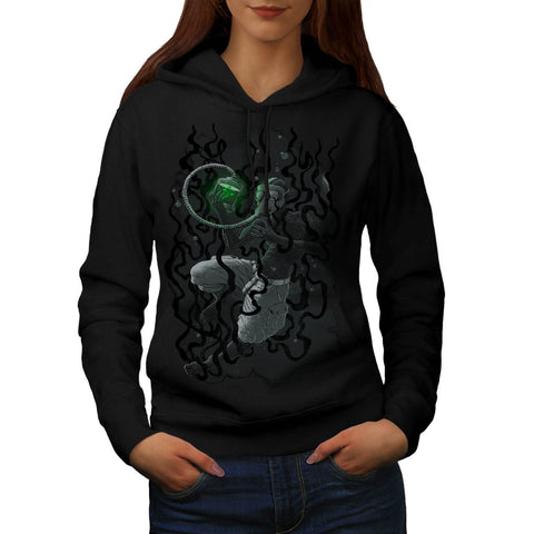 Under Water Gas Mask Womens Hoodie