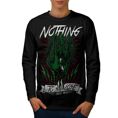 Zombie Hand To Lose Mens Long Sleeve T-Shirt