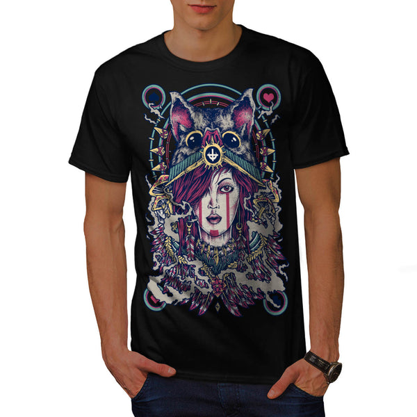 Lady Playing Card Mens T-Shirt
