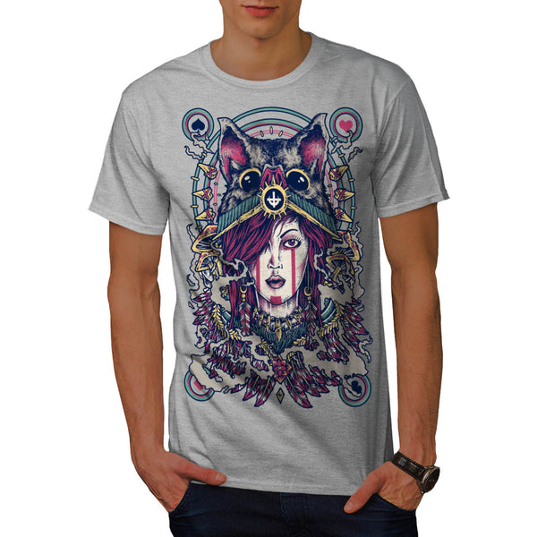Lady Playing Card Mens T-Shirt