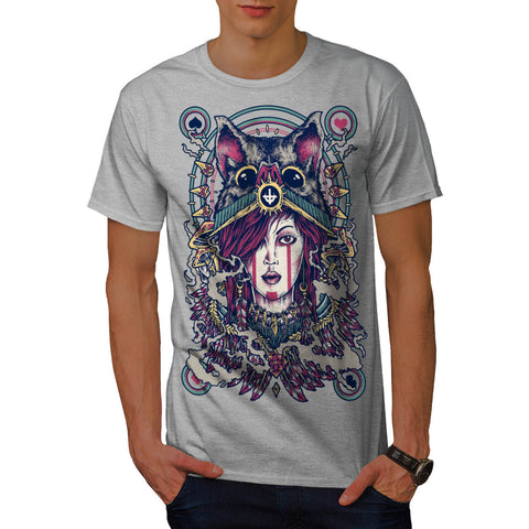 Lady Playing Card Mens T-Shirt