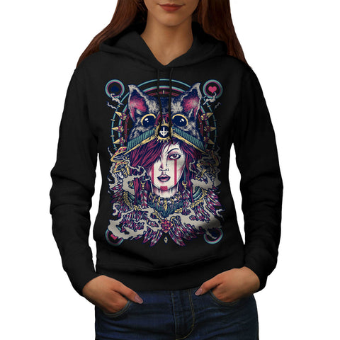 Lady Playing Card Womens Hoodie