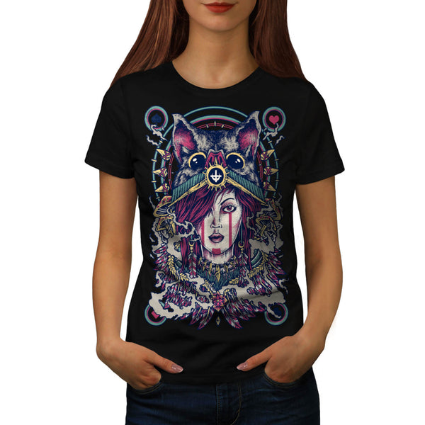 Lady Playing Card Womens T-Shirt