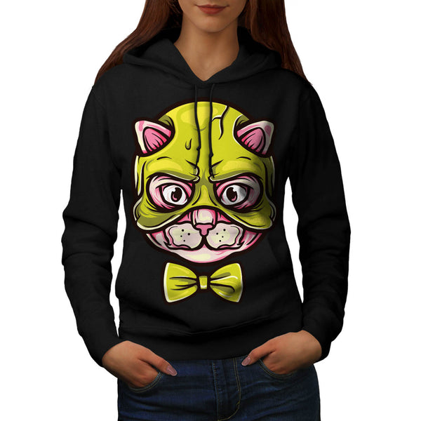 Mystical Cat Face Womens Hoodie