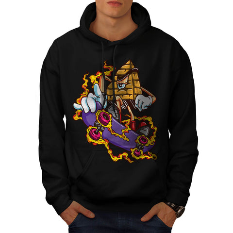 Pyramid On Skate Mens Hoodie