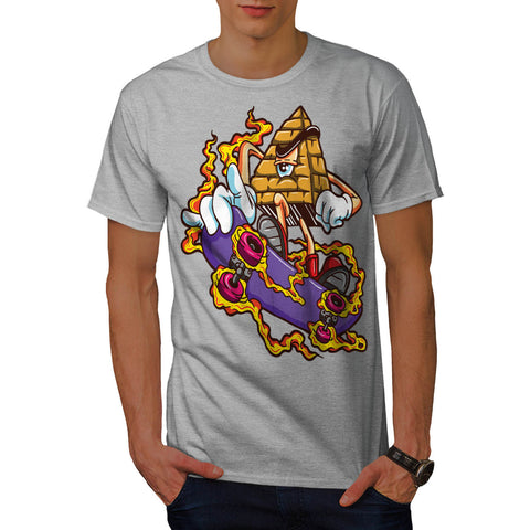 Pyramid On Skate Mens T-Shirt