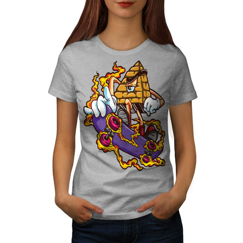 Pyramid On Skate Womens T-Shirt