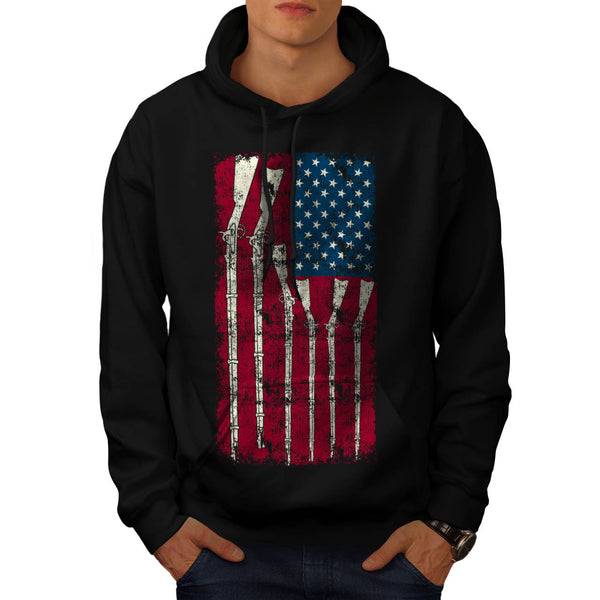 USA Native Flag Star Mens Hoodie
