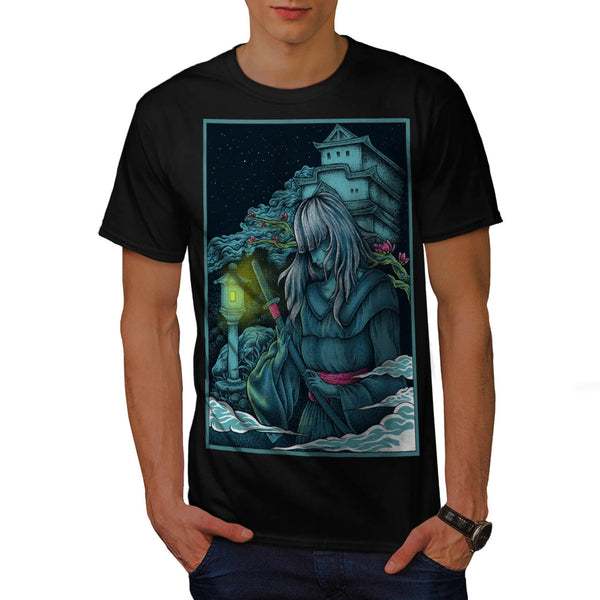 Samurai Girl Japan Mens T-Shirt