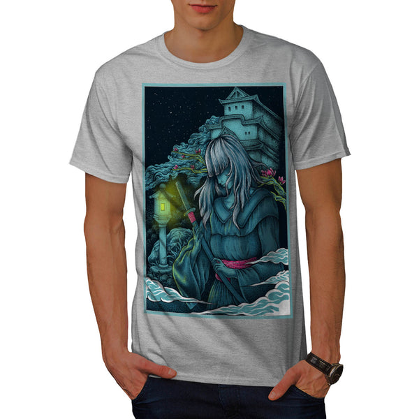 Samurai Girl Japan Mens T-Shirt