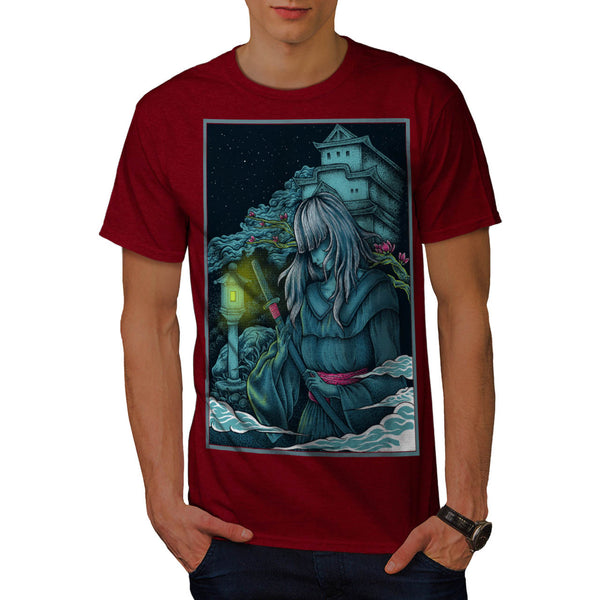 Samurai Girl Japan Mens T-Shirt