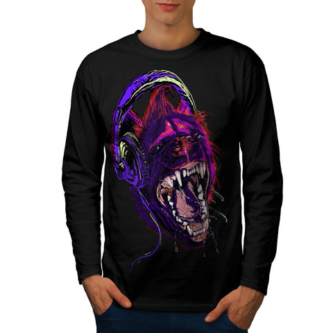 Music Animal Disco Mens Long Sleeve T-Shirt