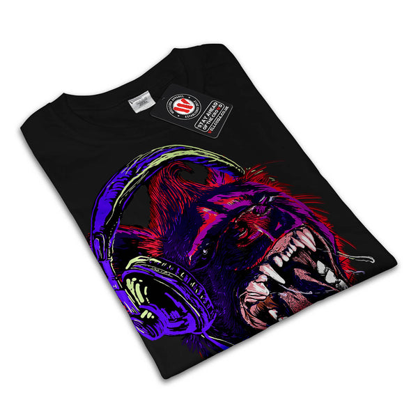 Music Animal Disco Womens T-Shirt