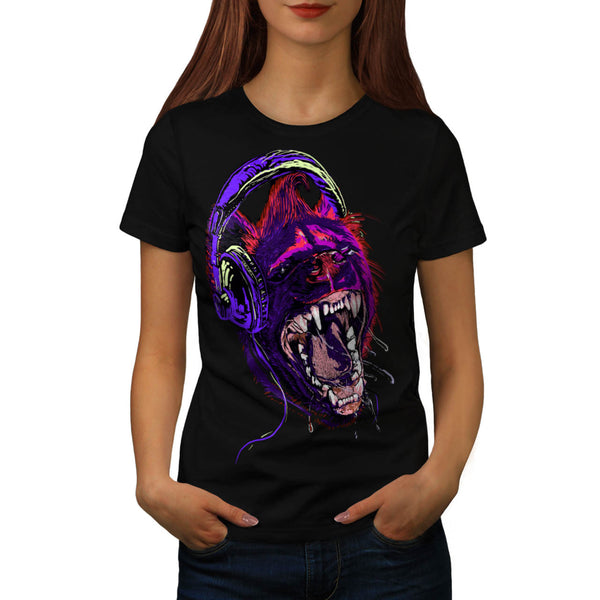 Music Animal Disco Womens T-Shirt