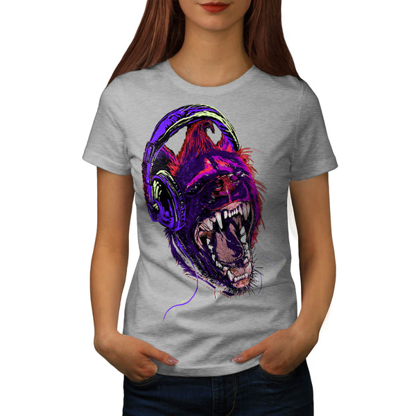 Music Animal Disco Womens T-Shirt