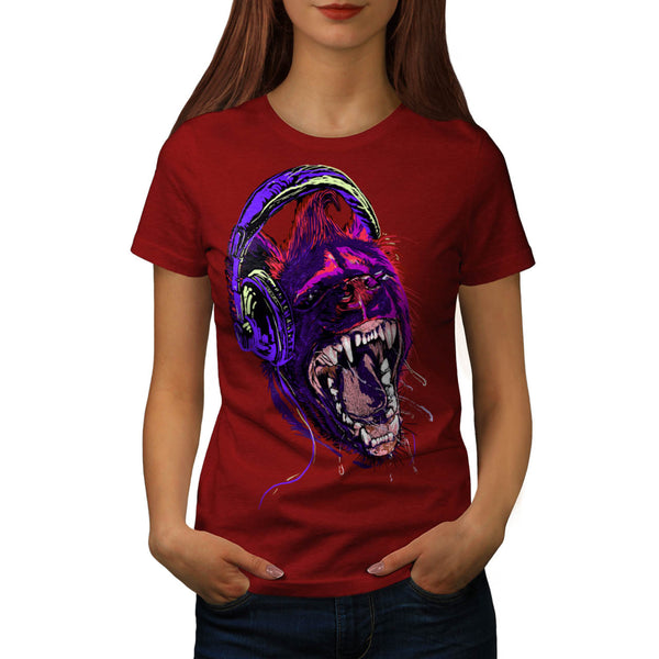 Music Animal Disco Womens T-Shirt