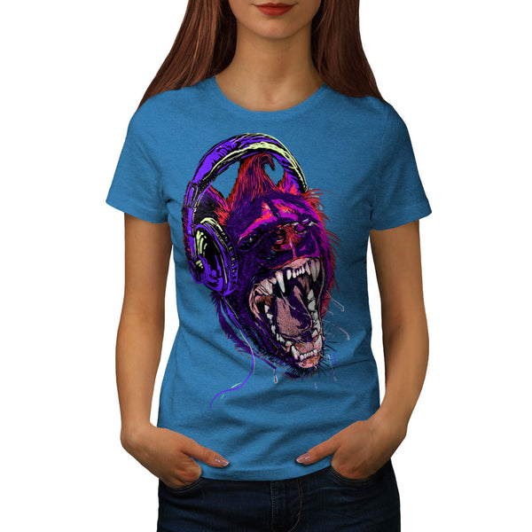 Music Animal Disco Womens T-Shirt