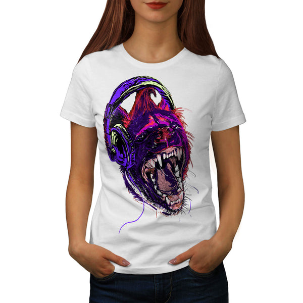 Music Animal Disco Womens T-Shirt