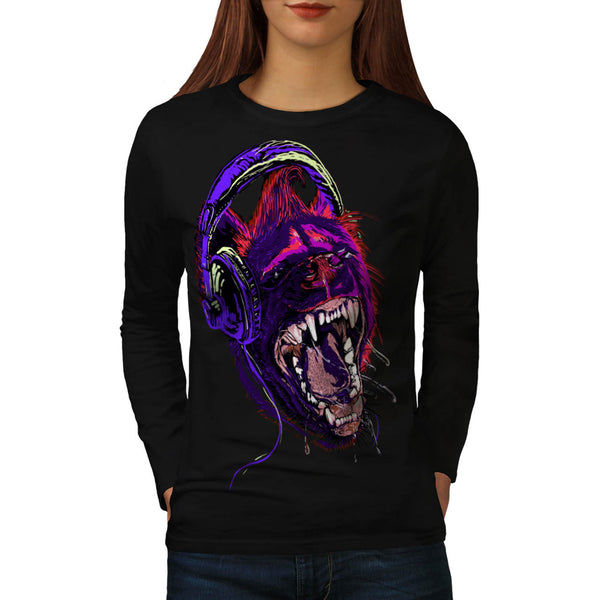 Music Animal Disco Womens Long Sleeve T-Shirt
