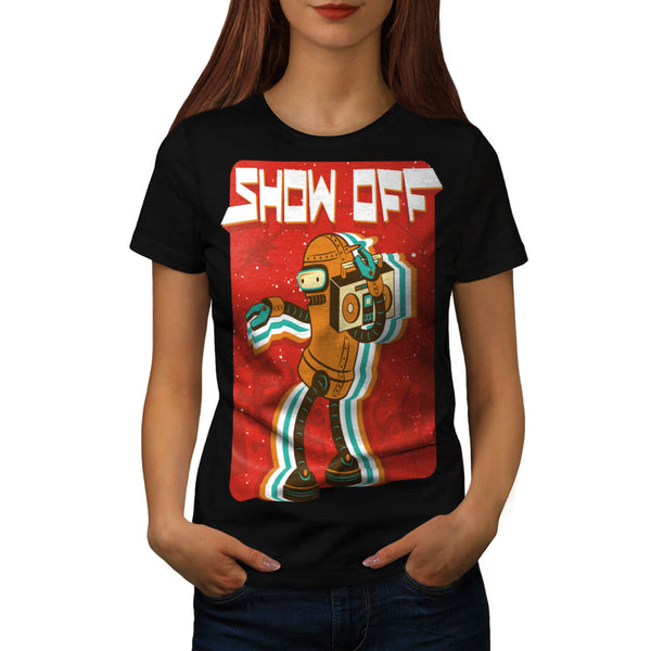 Music Player Robot Womens T-Shirt