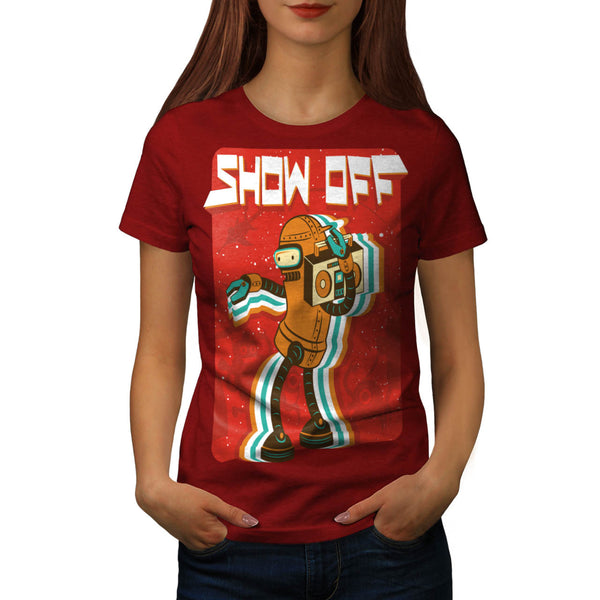 Music Player Robot Womens T-Shirt