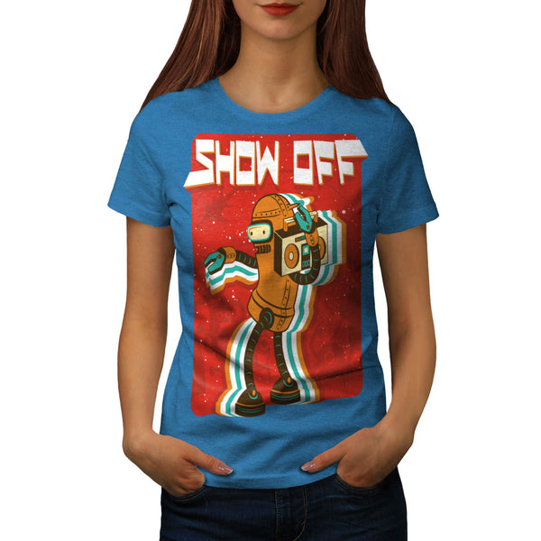 Music Player Robot Womens T-Shirt