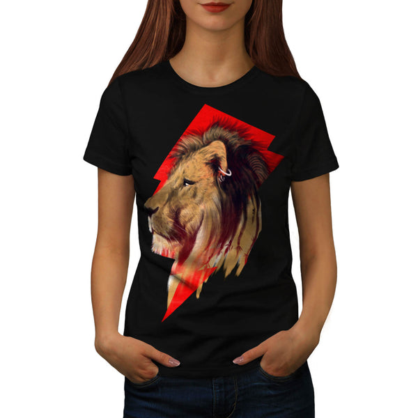 Majestic Lion Punk Womens T-Shirt