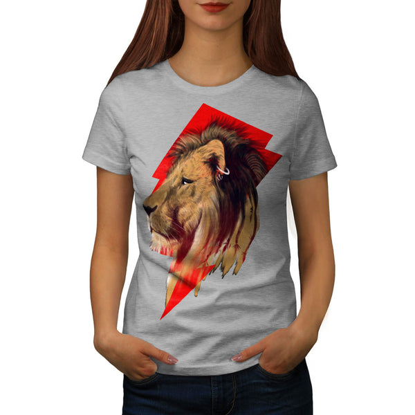 Majestic Lion Punk Womens T-Shirt