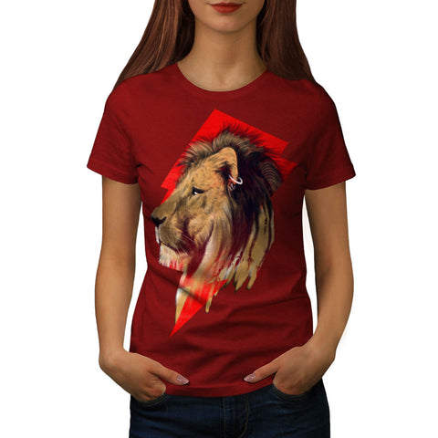 Majestic Lion Punk Womens T-Shirt