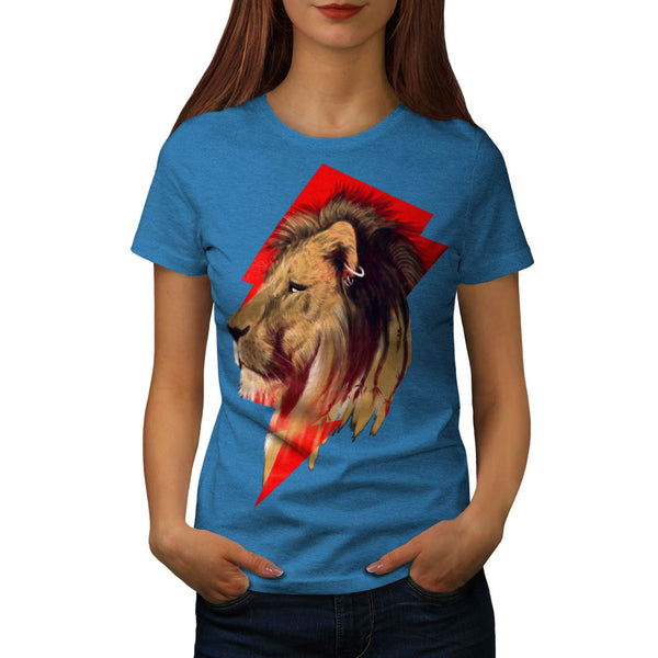 Majestic Lion Punk Womens T-Shirt