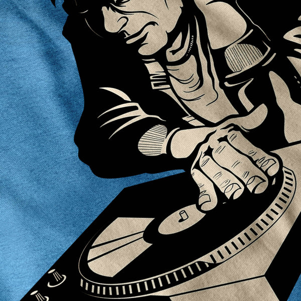 Crazy DJ Playing Womens T-Shirt
