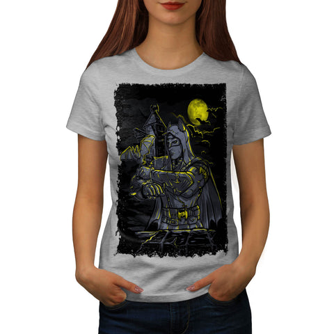 Bat Hero Fighter Womens T-Shirt