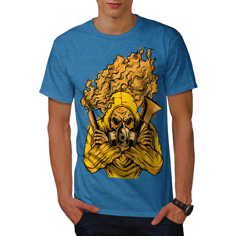 Masked Terrorist Man Mens T-Shirt
